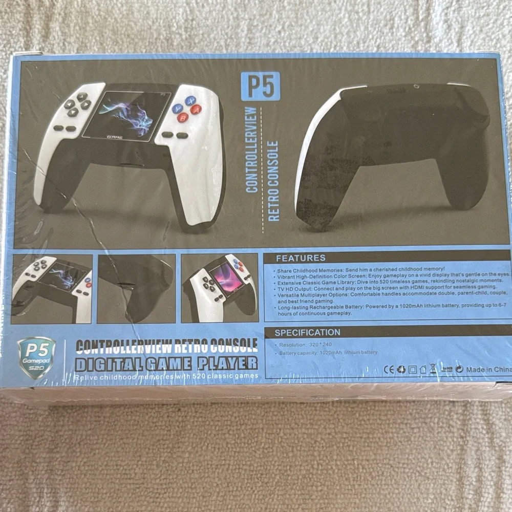 P5 Retro Controller View Console - 520 Classic Games - New / sealed box!